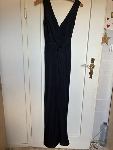 Navy blue elegant dress - navy,