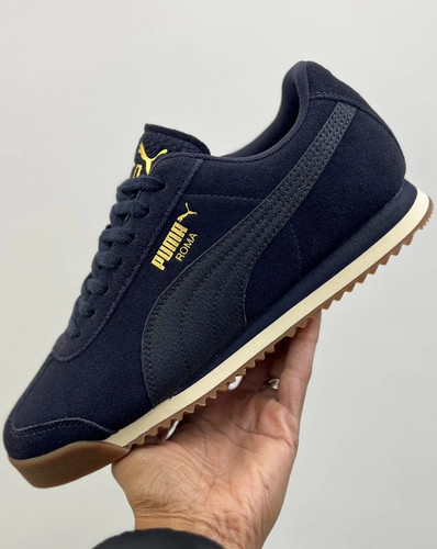 Puma roma suede sneaker navy - roma,