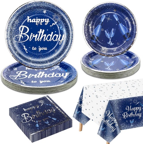 Marine blau silber - silber, geburtstag