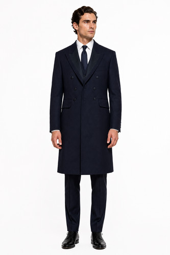 Marineblauer gehrock jacke - marineblauer,